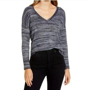 Bobeau Women's Space Dyed Raven Mix Knit Top - M